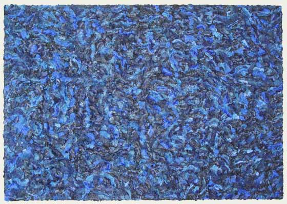 Recycle kunst - Blue
