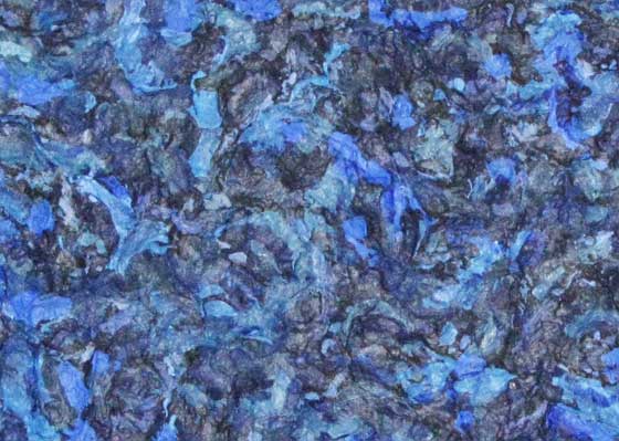 Recycle kunst - Detail Blue