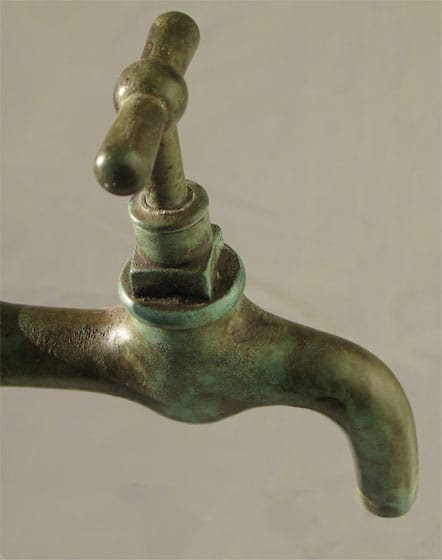 Recycle kunst - Detail Waterkraan