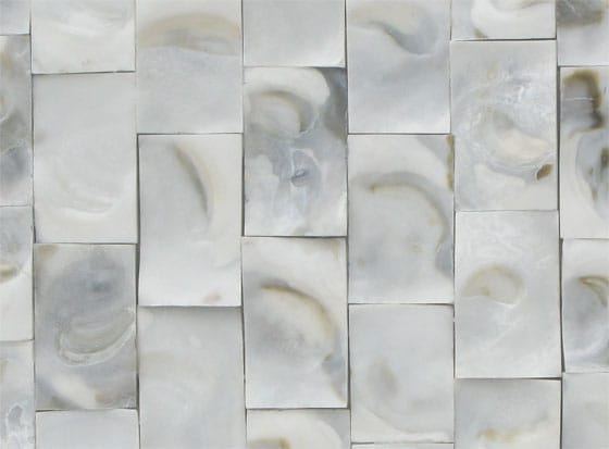 Recycle kunst - Detail Witte oester