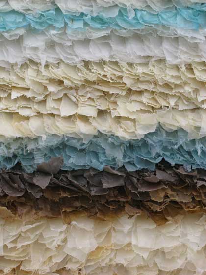 Recycle kunst - Detail Zeeschuim