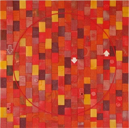 Recycle kunst - Red Moon